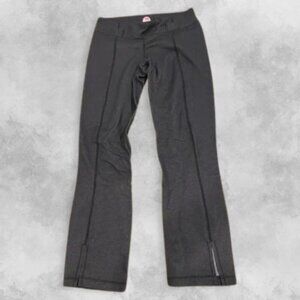 Lululemon Capri Pants Slit Design Cropped Length Breathable Black Women's US 4